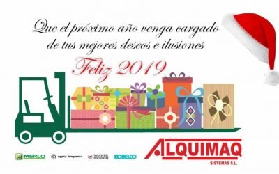 Felicitación Navidad Empresa Alquiler de maquinaria Alquimaq