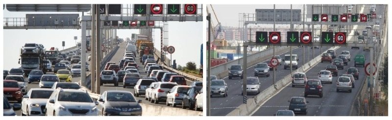 Nuevo Carril Puente V Centenario trafico